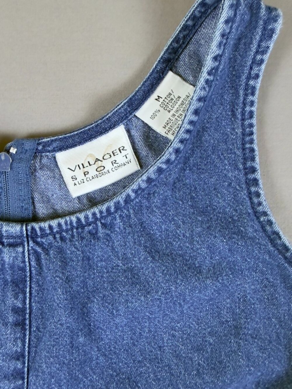 Vintage Liz Claiborne Sleeveless Denim Dress
